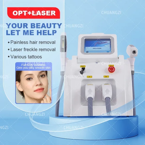 Professional IPL OPT Epilator Laser Painless Hair Removal Machine E-Light Skin Whitening Fast Depilation Permanent Device