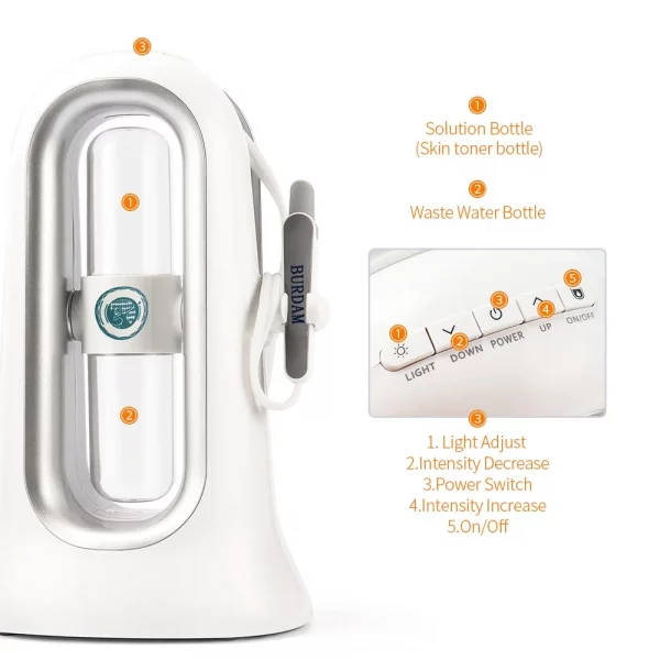 Aqua Peeling Machine 6 Colors Water Facial SPA Deep Cleansing Beauty Device Home Use Vacuum Blackhead Small Bubble Exfoliator – Bild 6