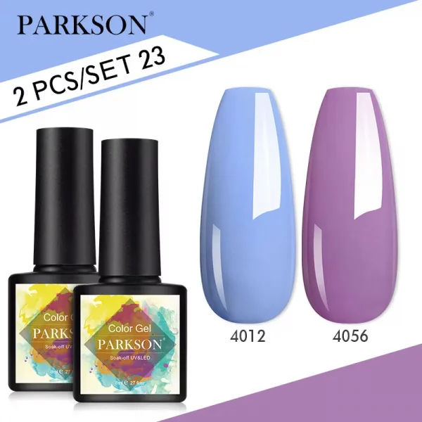 Parkson 2/3pcs Matte Top Coat Gel Nail Polish Kit Base Top Coat Set UV LED Nail Art Manicure Polish Primer Soak Off Nail Gel Set – Bild 14