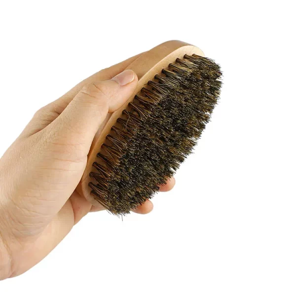 Boar Bristle Wood Beard Brush Hairdresser Shaving Tools Men Mustache Comb With Gift Bag Barber Beard Grooming Set Hair Comb Kit – Bild 21