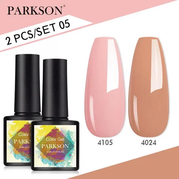 Parkson 2/3pcs Matte Top Coat Gel Nail Polish Kit Base Top Coat Set UV LED Nail Art Manicure Polish Primer Soak Off Nail Gel Set – Bild 34
