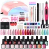 Nail Set Gel Nail Polish Set with UV LED Lamp Dryer Semi Permanent Gel Varnish Set Professional Nail Art Tools Kit Manicure Set – Bild 19