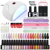 Nail Set Gel Nail Polish Set with UV LED Lamp Dryer Semi Permanent Gel Varnish Set Professional Nail Art Tools Kit Manicure Set – Bild 12