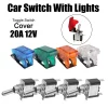 12V SPST Toggle Rocker Switch LED Light for Ignitions Boost Marine Boat Racing Car Switch Light Toggle Truck Trailer Accessories – Bild 2
