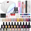 Nail Set Gel Nail Polish Set with UV LED Lamp Dryer Semi Permanent Gel Varnish Set Professional Nail Art Tools Kit Manicure Set – Bild 39