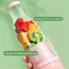 Electric Juicer Cup 6 Blades Blender Milkshake Machine USB Portable Fruit Milk Mixing Tool Mini Fresh Juice Blender – Bild 2