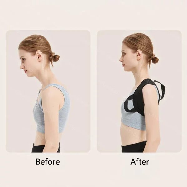 Back Posture Corrector Clavicle Spine Back Belt Adjustable Unisex Upper Back Shoulder Lumbar Posture Correction Body Shaping – Bild 4