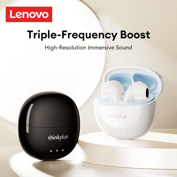 New Lenovo LP2 Pro Wireless Bluetooth V5.4 Earphones Clear Bass Audio Lightweight Headphones Large Speaker Semi-in-ear Earbuds – Bild 2