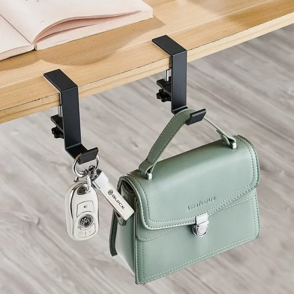1/2pc Adjustable Desk Edge Hook Gaming Headset Desk Hanger Backpack Storage Hanging Hook Holder Punch-free Home Office Organizer – Bild 3