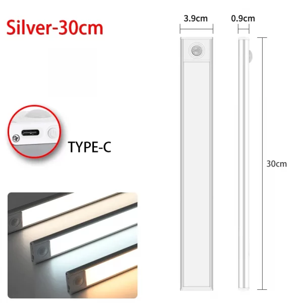 Night Light Led Light Under Cabinet Light Motion Sensor night light Closet Light Cabinet Kitchen Lighting Magnetic night light – Bild 10