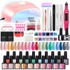 Nail Set Gel Nail Polish Set with UV LED Lamp Dryer Semi Permanent Gel Varnish Set Professional Nail Art Tools Kit Manicure Set – Bild 16