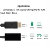 4K DisplayPort to HDMI-compatible Adapter Male DP to Female HDMI-Compatible Cable Converter Video Audio For HD TV PC Projector – Bild 4