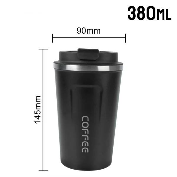 Thermo Cafe Double Stainless Steel Coffee Mug for Tea Water Coffee 380/510ML Leak_Proof Travel Thermo Cup Car Thermos Mug – Bild 14