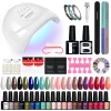 Nail Set Gel Nail Polish Set with UV LED Lamp Dryer Semi Permanent Gel Varnish Set Professional Nail Art Tools Kit Manicure Set – Bild 46