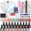 Nail Set Gel Nail Polish Set with UV LED Lamp Dryer Semi Permanent Gel Varnish Set Professional Nail Art Tools Kit Manicure Set – Bild 41