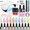 Nail Set Gel Nail Polish Set with UV LED Lamp Dryer Semi Permanent Gel Varnish Set Professional Nail Art Tools Kit Manicure Set – Bild 36