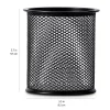 Container Desk Organizer Container Black Desktop Metal Pen Holders Mesh Pencil Cup Pen Case – Bild 4