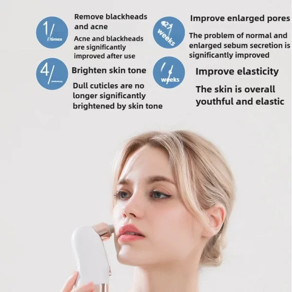 Blackhead Remover Pore Vacuum Face Cleaner Electric Pimple Acne Black Head Removal USB Rechargeable Water Cycle Black Dot Remove – Bild 6