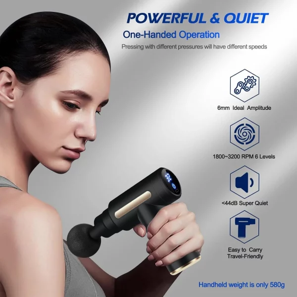 Mini Fascia Gun Wireless Massage Gun Muscle Relaxation Massage Equipment Neck Membrane Rob Cervical Spine Massage Instrument – Bild 3