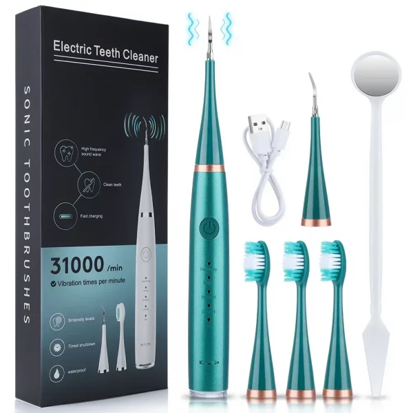 Electric Toothbrush with Sonic Cleaning 3-in-1 for Removing Tartar Whitening Teeth Oral Care USB Charging Replacing Brush Head – Bild 8