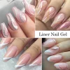 3pc Glitter Liner Nail Gel Polish Set Silver Gold DIY Nail Art Semi Permanent Painting Gel Kit Long Lasting Soak Off UV Vanrish – Bild 4