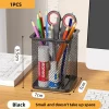Container Desk Organizer Container Black Desktop Metal Pen Holders Mesh Pencil Cup Pen Case – Bild 8