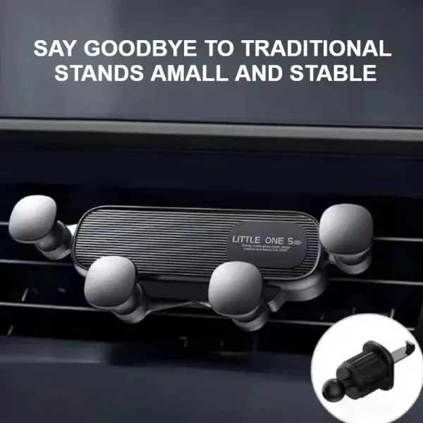 New Gravity Car Phone Holder - Strong Air Vent Clip Mount for Secure Holding, Adjustable Mobile Cell Stand for Hands-Free – Bild 3