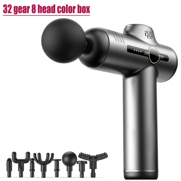 Fascial Massage Gun Electric Percussion Pistol Massager Body Neck Back Deep Tissue Muscle Relaxation Pain Relief Fitness – Bild 9