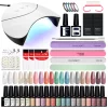 Nail Set Gel Nail Polish Set with UV LED Lamp Dryer Semi Permanent Gel Varnish Set Professional Nail Art Tools Kit Manicure Set – Bild 7
