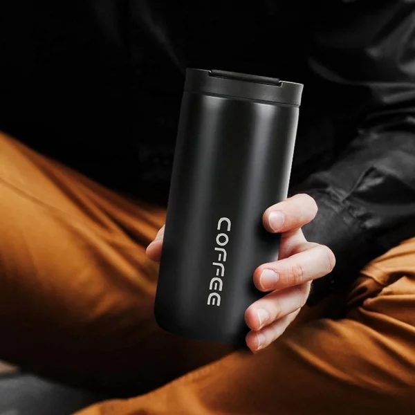 400ML Stainless Steel Coffee Thermos Bottle Thermal Mug Leakproof Car Vacuum Flasks Coffee Cup Travel Portable Insulated Bottles – Bild 2