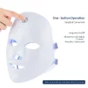 Wireless LED Face Mask Red Light Photon Therapy Anti-Aging Anti Wrinkle Acne Removal 7 Color Facial Mask Skin Care Beauty Device – Bild 3