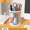 Container Desk Organizer Container Black Desktop Metal Pen Holders Mesh Pencil Cup Pen Case – Bild 7