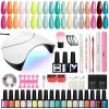 Nail Set Gel Nail Polish Set with UV LED Lamp Dryer Semi Permanent Gel Varnish Set Professional Nail Art Tools Kit Manicure Set – Bild 34