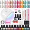Nail Set Gel Nail Polish Set with UV LED Lamp Dryer Semi Permanent Gel Varnish Set Professional Nail Art Tools Kit Manicure Set – Bild 24