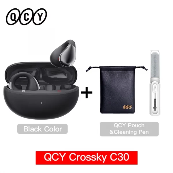 QCY Crossky C30 Ear Clip Earphones Bluetooth 5.4 Wireless Open Ear Sports TWS Earbuds Dual-Connection Headphones – Bild 21