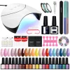 Nail Set Gel Nail Polish Set with UV LED Lamp Dryer Semi Permanent Gel Varnish Set Professional Nail Art Tools Kit Manicure Set – Bild 44