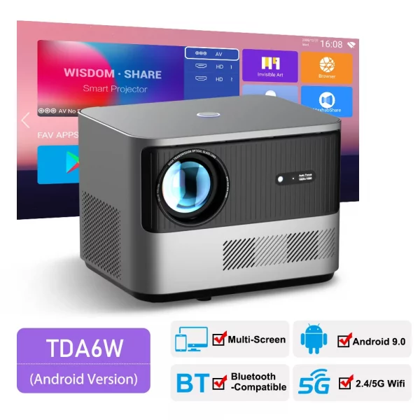 ThundeaL TDA6 Full HD Projector 1080P 2K 4K Video Home Theater Auto Focus 5G WiFi Android Projector TDA6W 3D Portable Proyector – Bild 7
