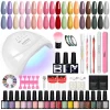 Nail Set Gel Nail Polish Set with UV LED Lamp Dryer Semi Permanent Gel Varnish Set Professional Nail Art Tools Kit Manicure Set – Bild 20