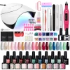 Nail Set Gel Nail Polish Set with UV LED Lamp Dryer Semi Permanent Gel Varnish Set Professional Nail Art Tools Kit Manicure Set – Bild 9