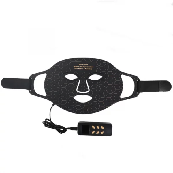 4 Colors Silicone LED Face Mask with Neck LED Red Light Photon Infrared Therapy Flexible Facial Mask Repair Skin Brighten Skin – Bild 13