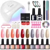 Nail Set Gel Nail Polish Set with UV LED Lamp Dryer Semi Permanent Gel Varnish Set Professional Nail Art Tools Kit Manicure Set – Bild 30