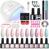 Nail Set Gel Nail Polish Set with UV LED Lamp Dryer Semi Permanent Gel Varnish Set Professional Nail Art Tools Kit Manicure Set – Bild 35