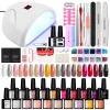Nail Set Gel Nail Polish Set with UV LED Lamp Dryer Semi Permanent Gel Varnish Set Professional Nail Art Tools Kit Manicure Set – Bild 25