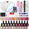 Nail Set Gel Nail Polish Set with UV LED Lamp Dryer Semi Permanent Gel Varnish Set Professional Nail Art Tools Kit Manicure Set – Bild 40