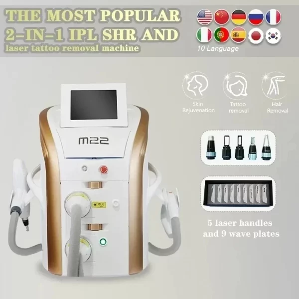 M22 laser IPL OPT AOPT permanent hair removal machine skin regeneration multifunctional wrinkle removal device – Bild 5