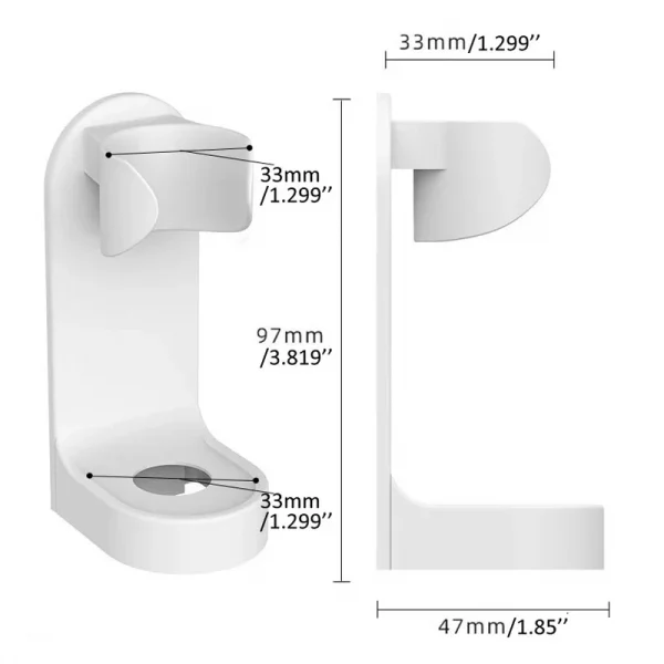 1/3pcs Electric Toothbrush Holder Traceless Toothbrush Stand Rack Wall-Mounted Bathroom Adapt 90% Electric Toothbrush Holder – Bild 5