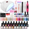 Nail Set Gel Nail Polish Set with UV LED Lamp Dryer Semi Permanent Gel Varnish Set Professional Nail Art Tools Kit Manicure Set – Bild 23