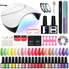 Nail Set Gel Nail Polish Set with UV LED Lamp Dryer Semi Permanent Gel Varnish Set Professional Nail Art Tools Kit Manicure Set – Bild 45