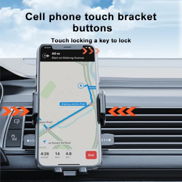 SEAMETAL Car Dashboard Phone Bracket Universal Auto Cellphone Stand For GPS Navigation Universal Desk Windshield Hanging Holder – Bild 6