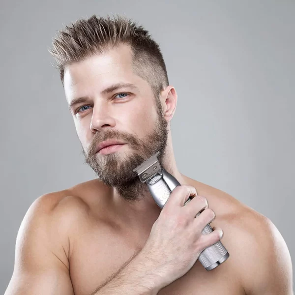 Kemei i32 Hair Clipper Men Professional Cordless Beard Hair Trimmer 0mm Baldheaded T Blade Zero Gapped Rechargeable Grooming Kit – Bild 3
